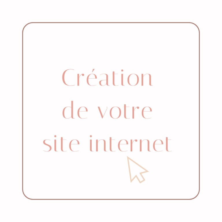 Cr&eacute;ation de votre site internet